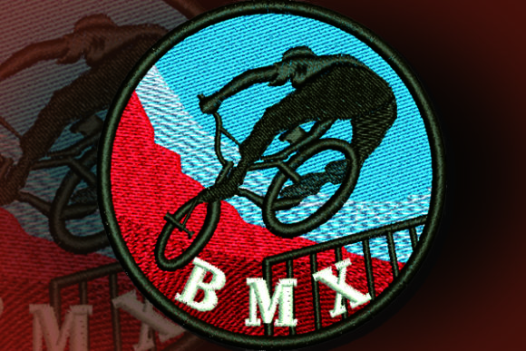 BMX Patch: A Bold Choice for Embroidery Shops