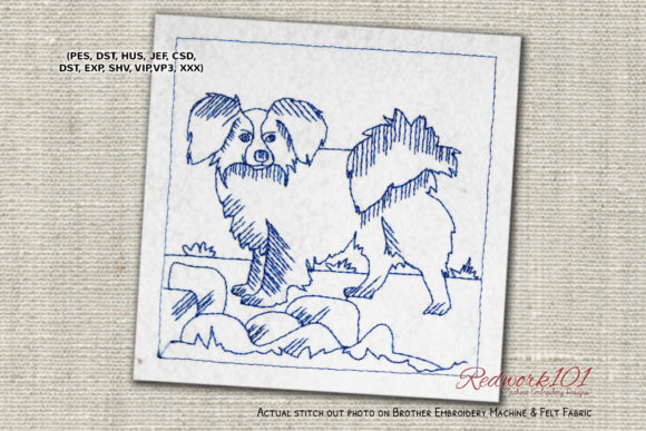 Papillon Dog Embroidery: A Holiday Design Review
