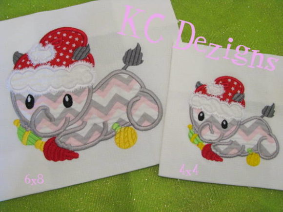 Review: Christmas Baby Rhino Applique for Holiday Stitching