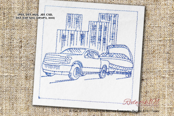 Review: Truck Pulling a Small Boat Redwork